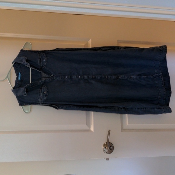 J McLaughlin Chambray Jean Sleeveless Dress - Picture 5 of 6